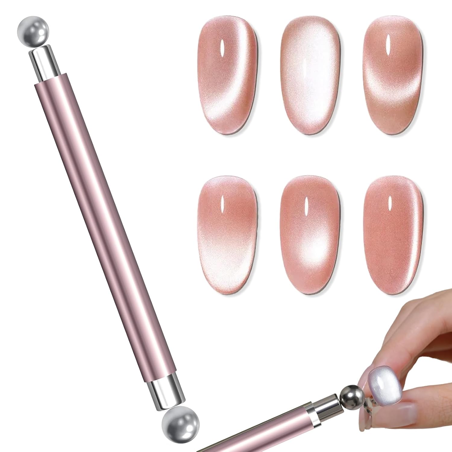Nail Art Ideas - Cat Eye Magnetic Ball With Nail