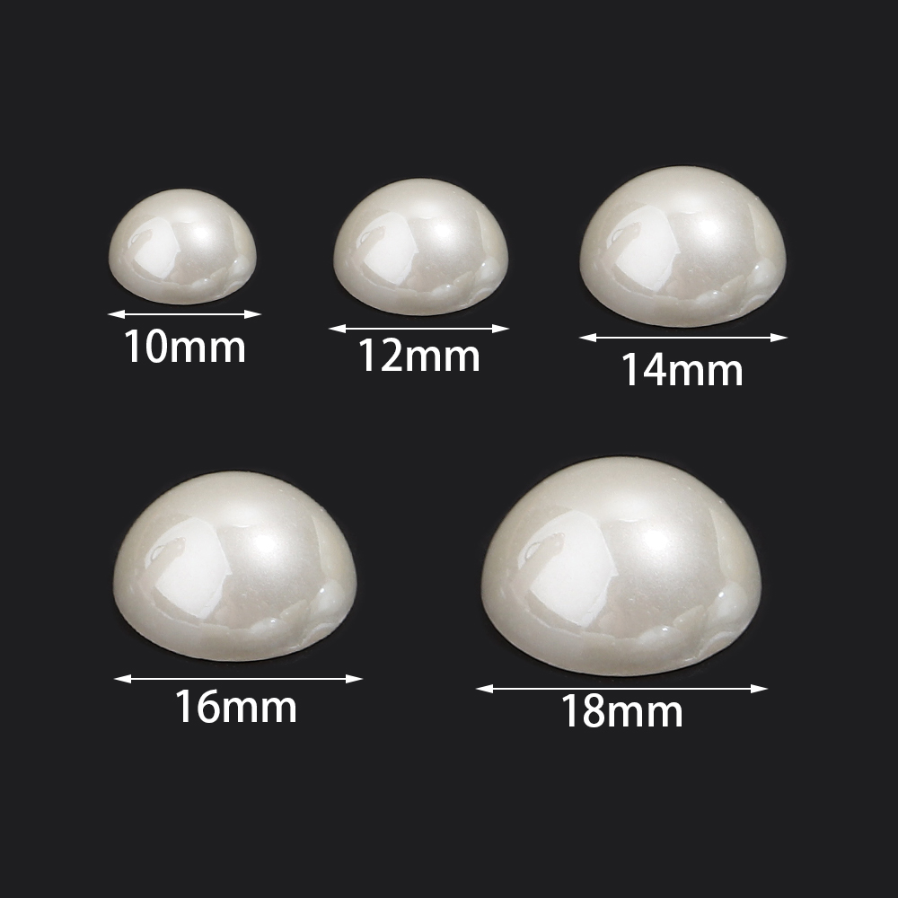 20-50pcs 10/12/14/16/18mm Beig - Nail Art Design ulasan dan harga