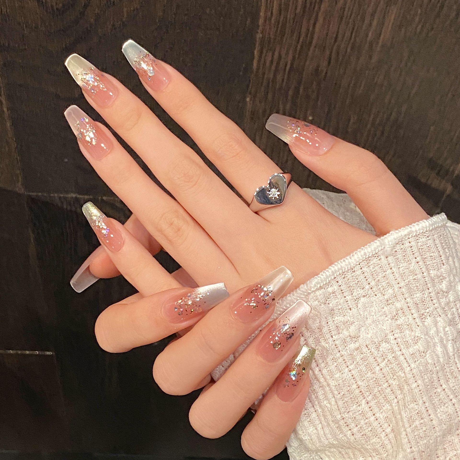 Handmade Press on Nails Rainbo - Nail Art Design ulasan dan harga