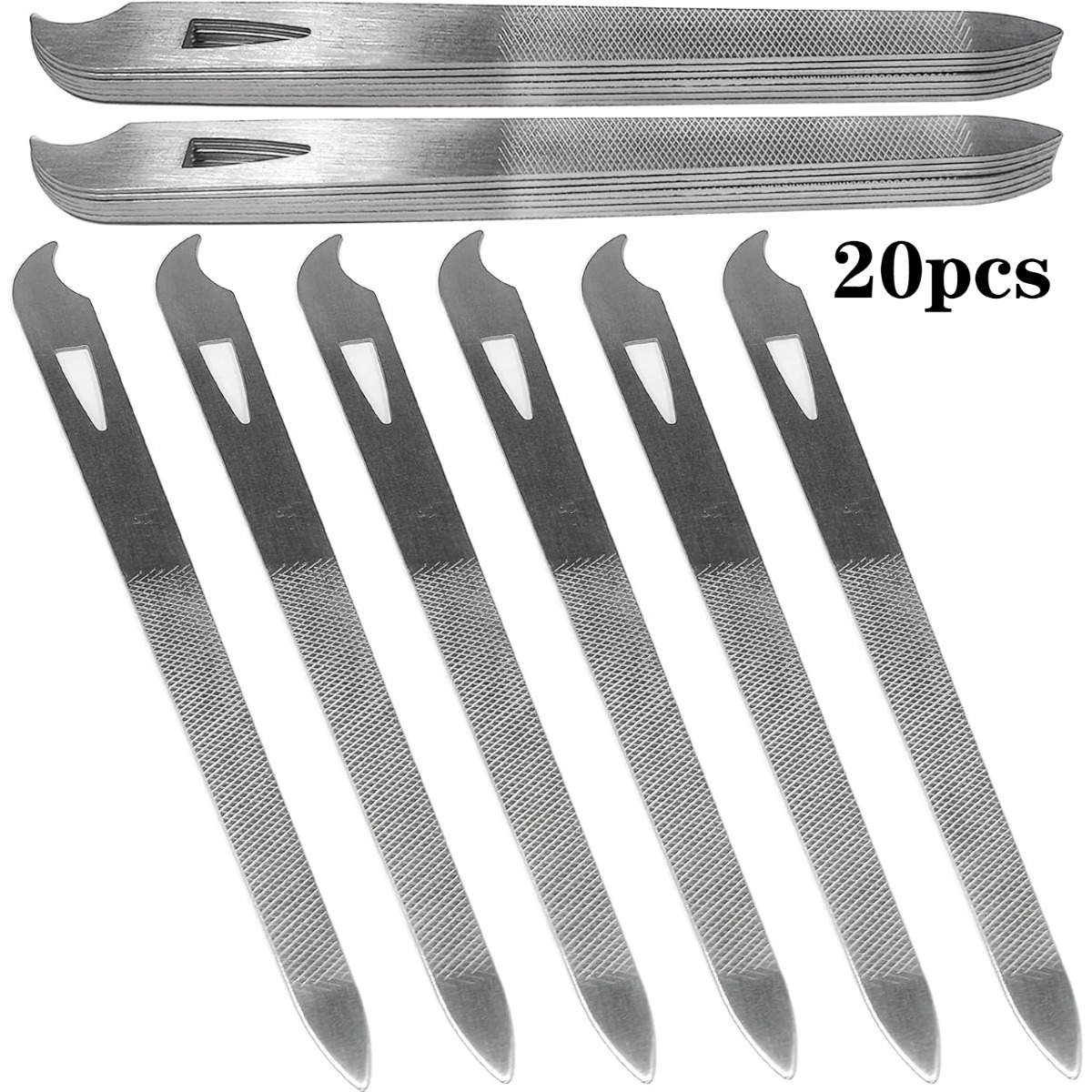 10/20Pcs Metal Nail File Stain - Nail Extension Form ulasan dan harga