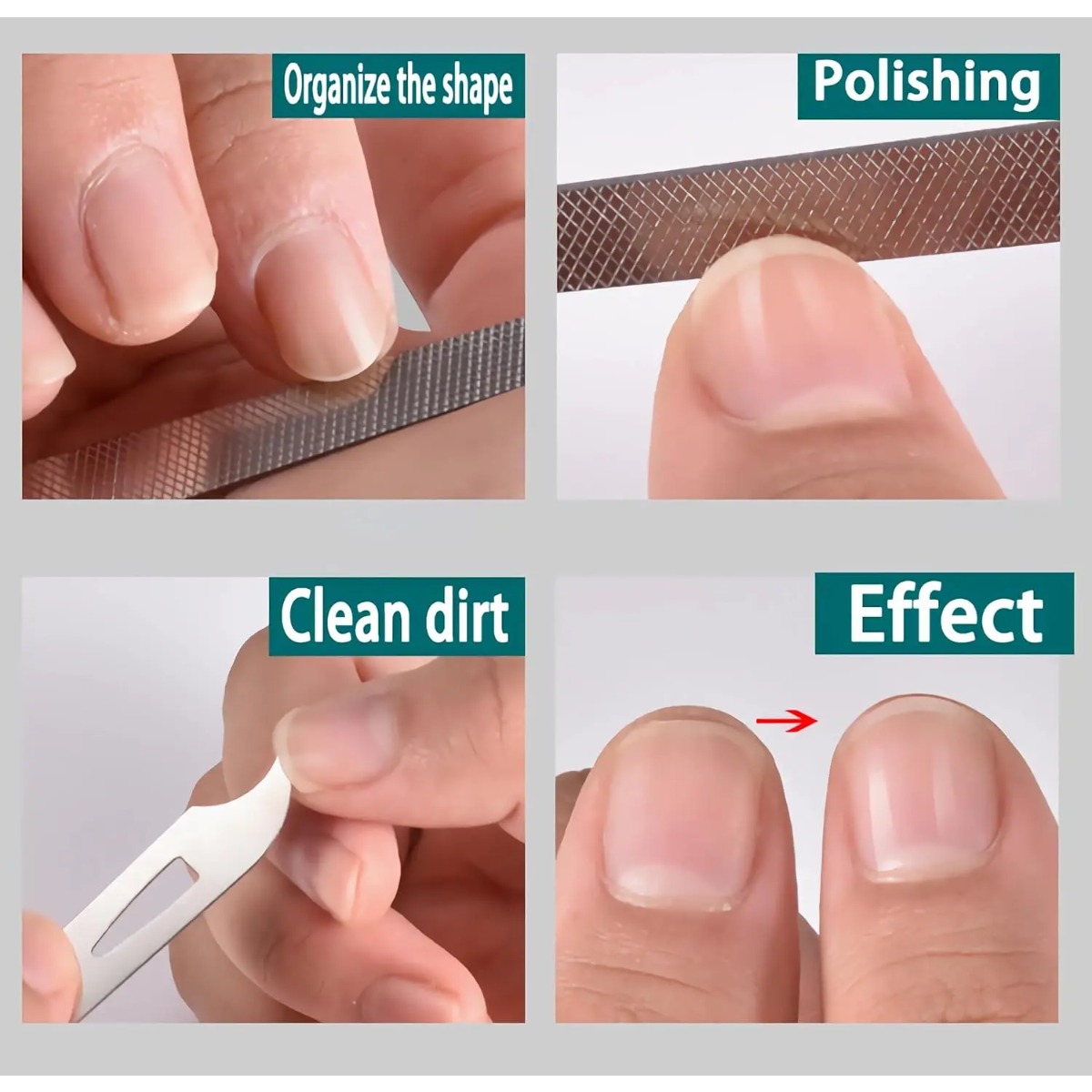 10/20Pcs Metal Nail File Stain - Nail Extension Form ulasan dan harga