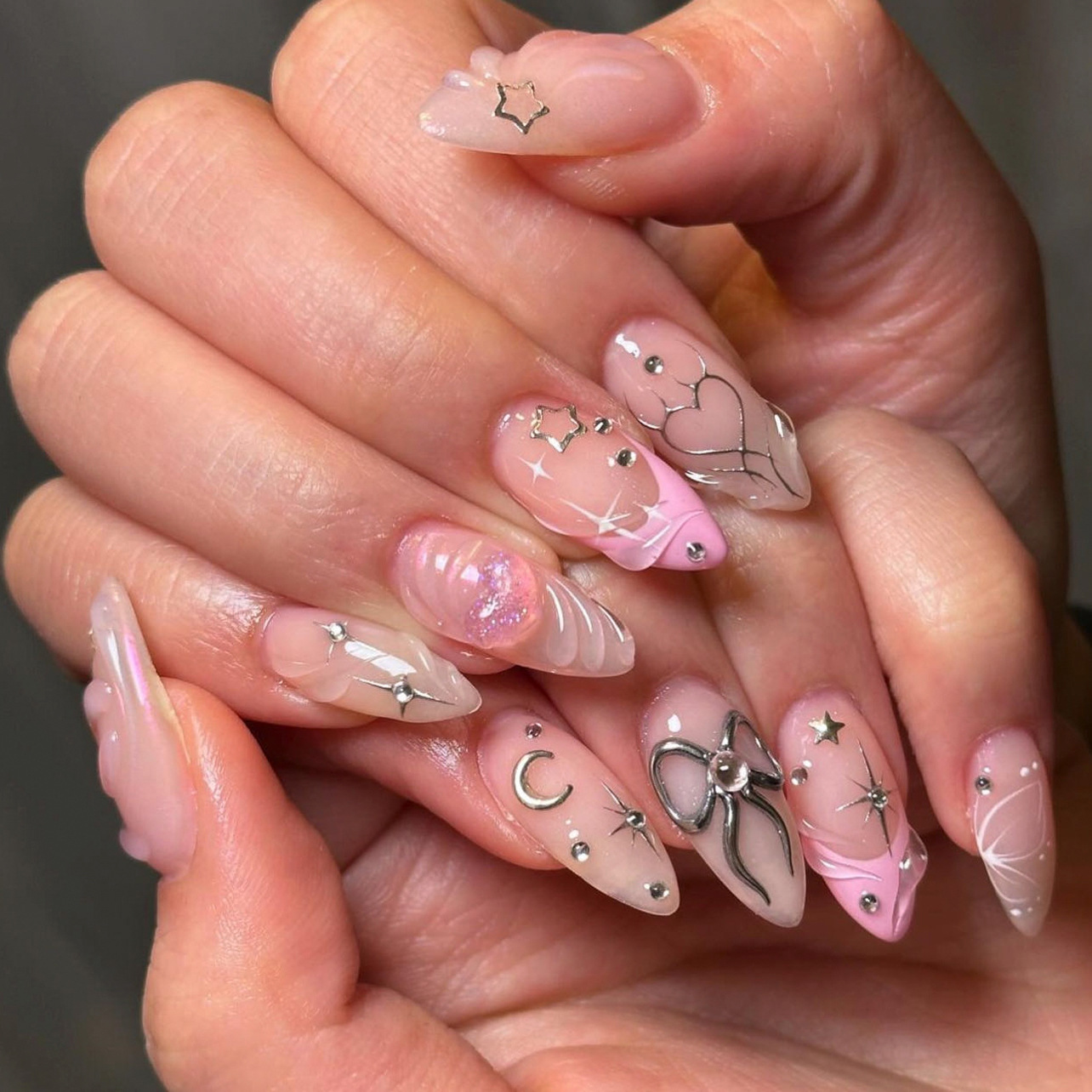 24pcs Bow False Nails Sets Pre - Nail Art Valentine ulasan dan harga