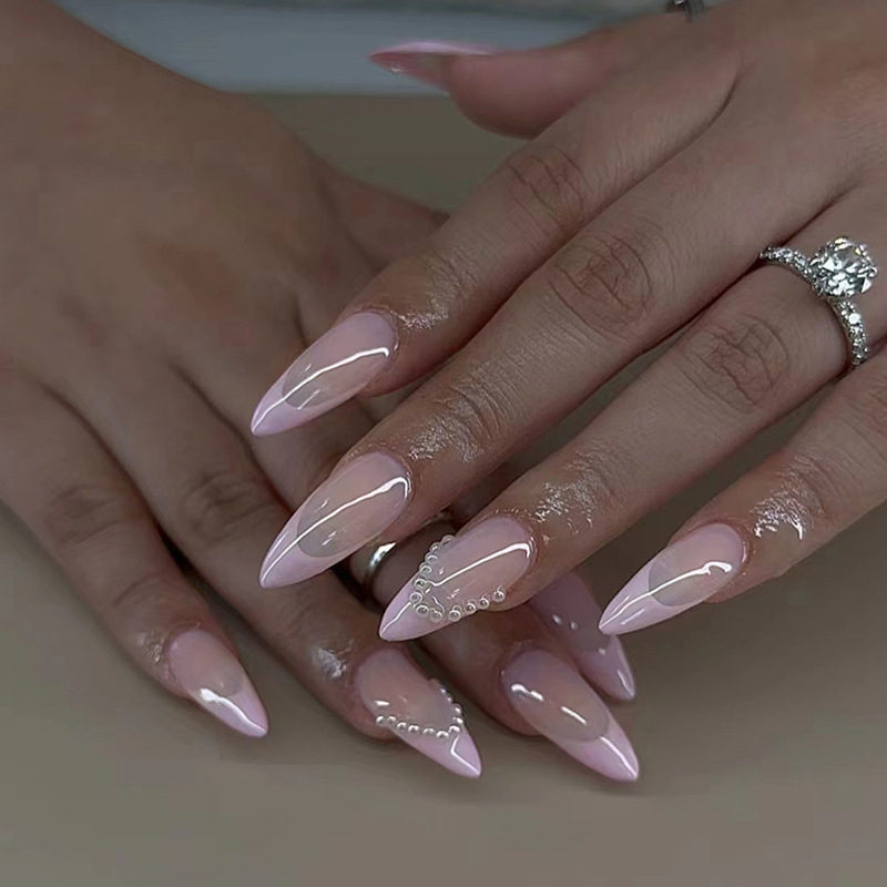 24pcs Bow False Nails Sets Pre - Nail Art Valentine ulasan dan harga
