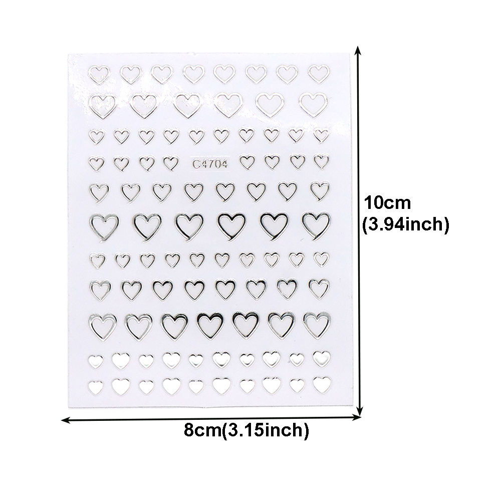 12Sheets Star/Heart/Moon Nail  - Nail Art Valentine ulasan dan harga