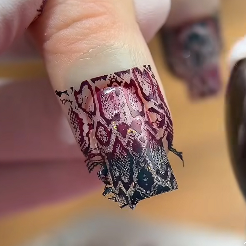 Animal Image Snake Leopard Nai - Nail Art Zebra ulasan dan harga