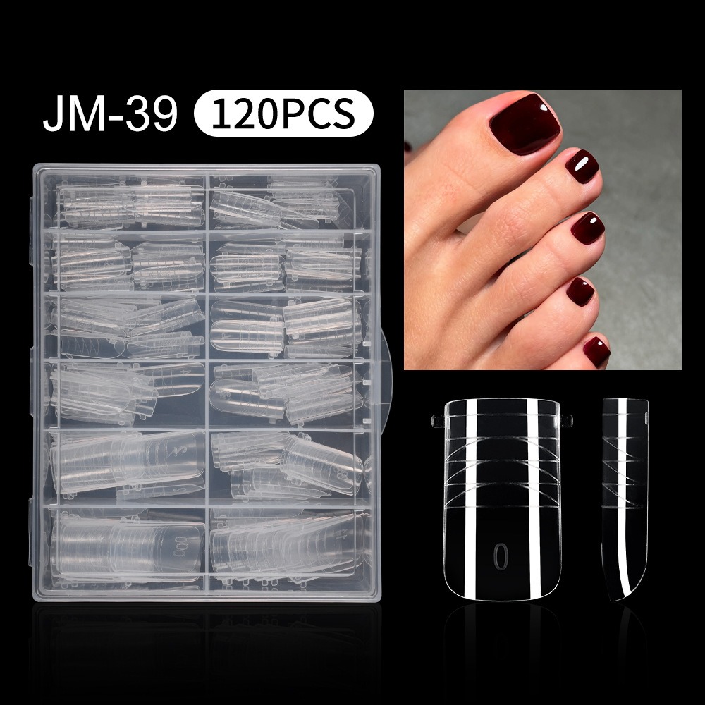 120pcs New Dual Forms Toe Nail - Nail Extension Form ulasan dan harga