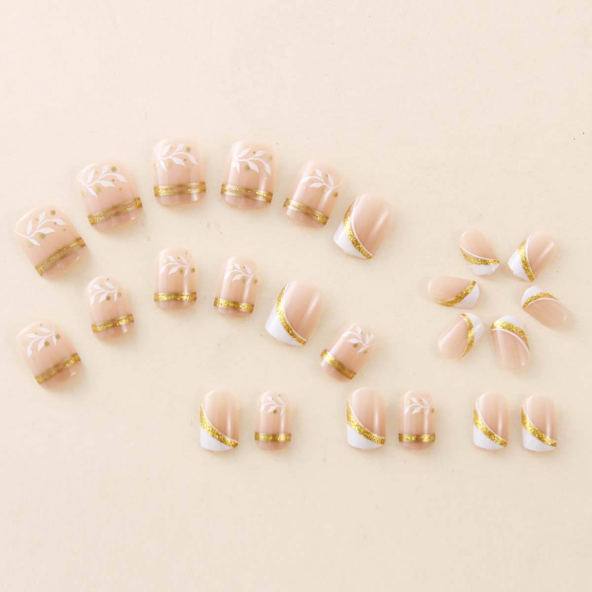 Nude Short Square Press On Nai - Nail Art Design ulasan dan harga