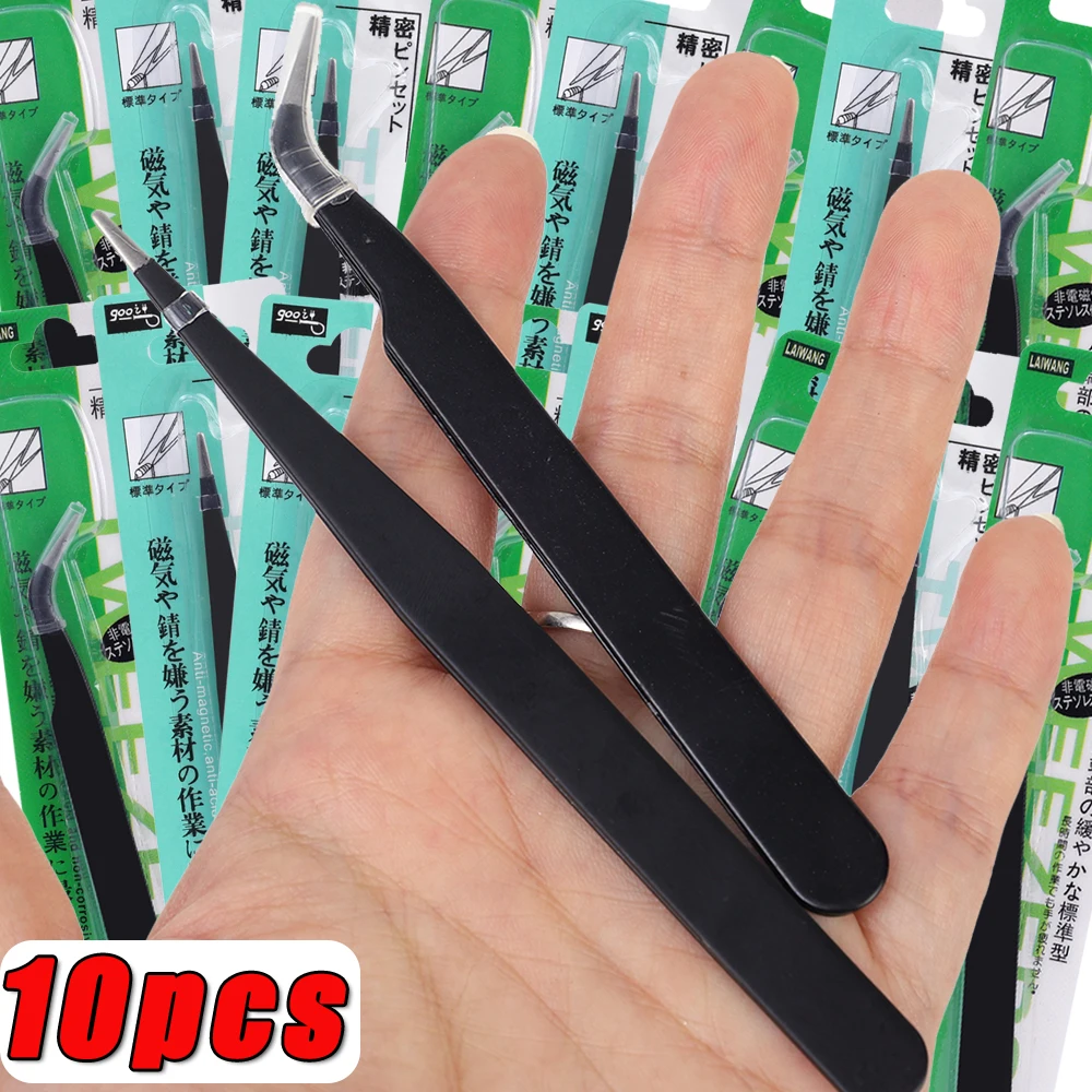10PCS Curved Tip Eyelash Exten - Nail Extension Form ulasan dan harga