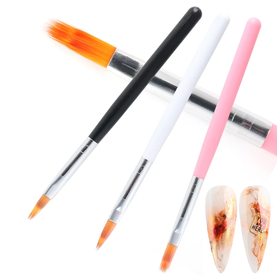1PC Nail Art Brush Set UV Poli - Nail Art Ombre Glitter ulasan dan harga