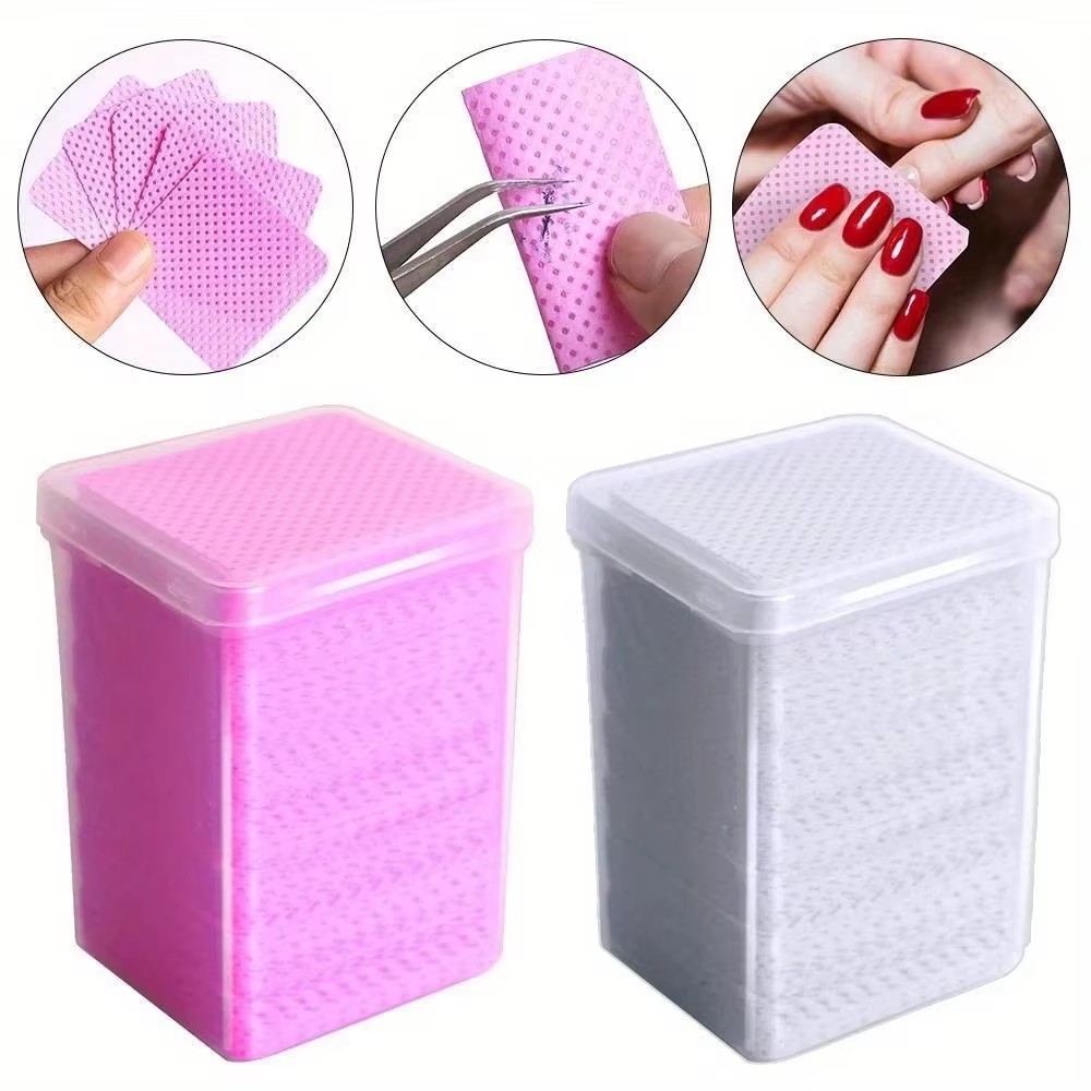 200Pcs Pink Lint-Free Nail Pol - Nail Art Ideas ulasan dan harga