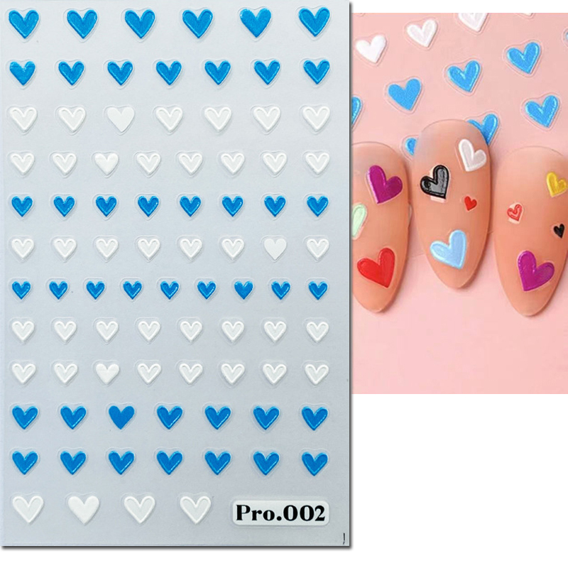 5d Embossed Nail Art Stickers  - Nail Art Valentine ulasan dan harga