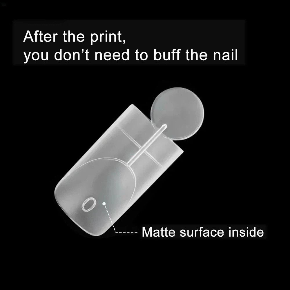 140PCS Matte Surface French Na - Nail Extension Form ulasan dan harga