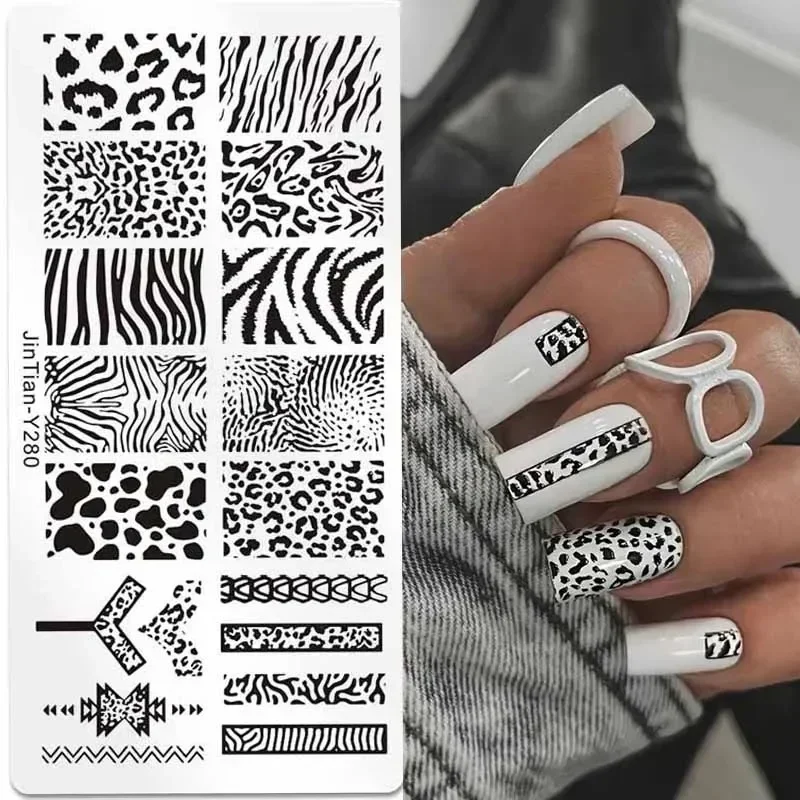 Tiger Zebra Leopard Print Nail - Nail Art Zebra ulasan dan harga