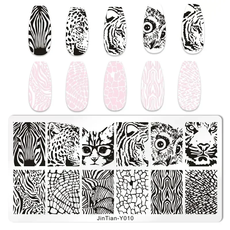 Tiger Zebra Leopard Print Nail - Nail Art Zebra ulasan dan harga