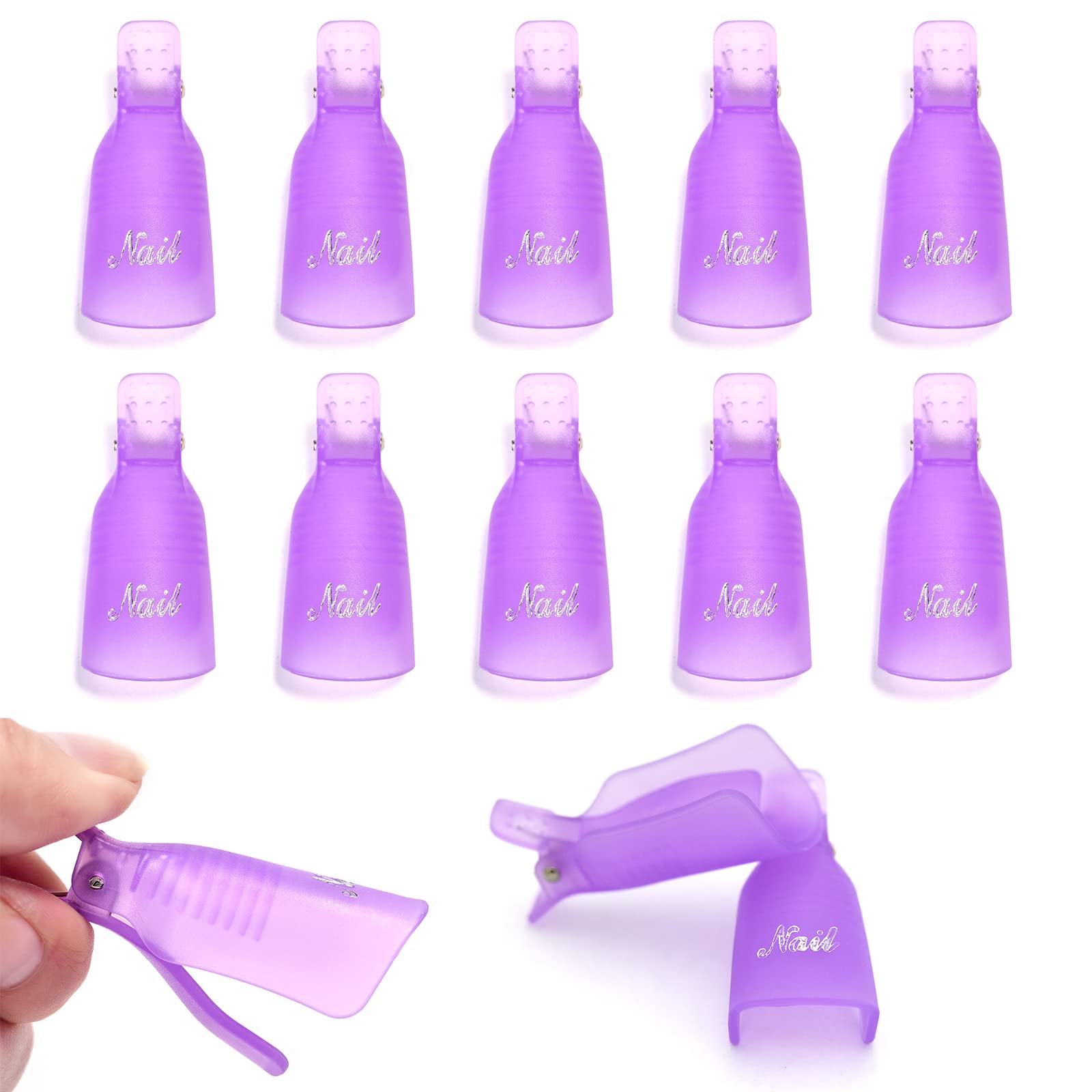 10Pcs Plastic Nail Art Soak Of - Nail Art Ideas ulasan dan harga