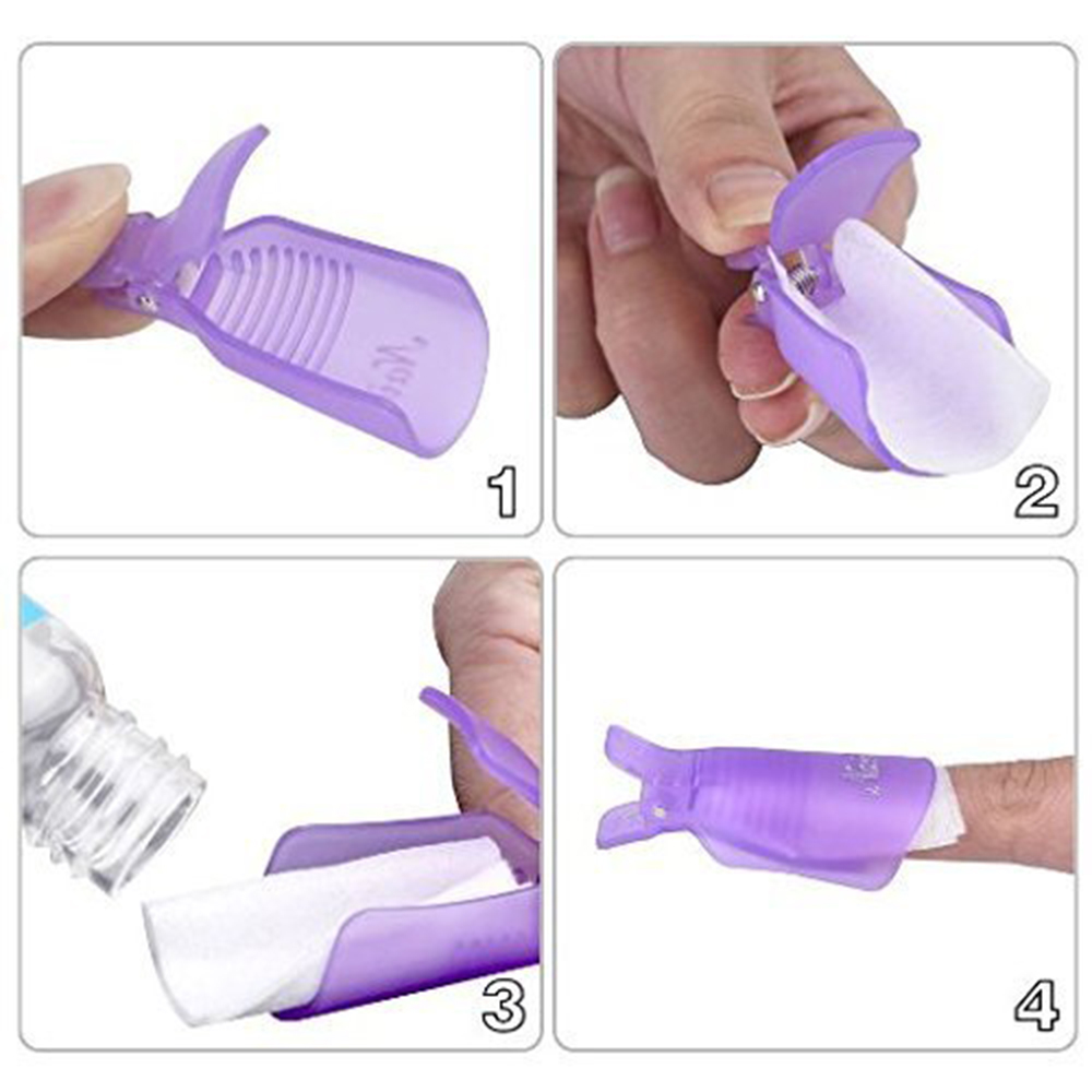 10Pcs Plastic Nail Art Soak Of - Nail Art Ideas ulasan dan harga