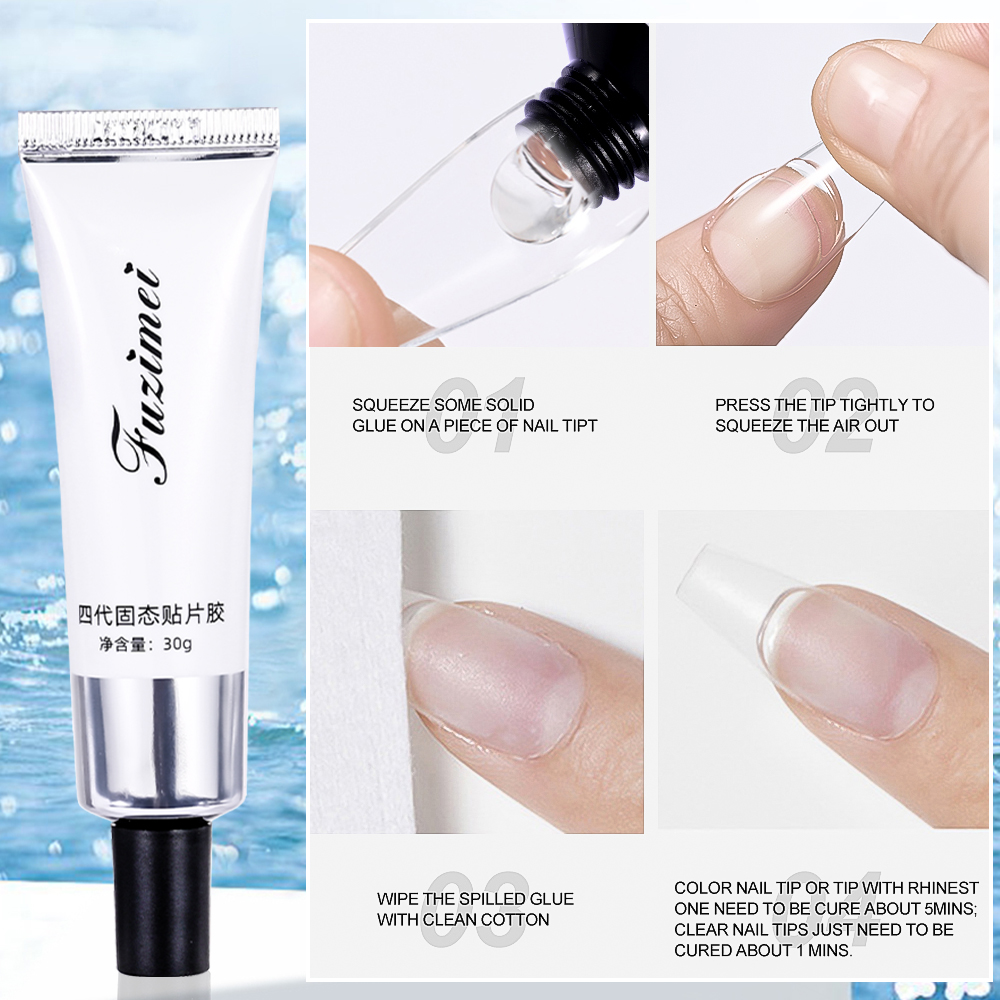 30/20/10g Solid Soft Fake Nail - Nail Extension Form ulasan dan harga