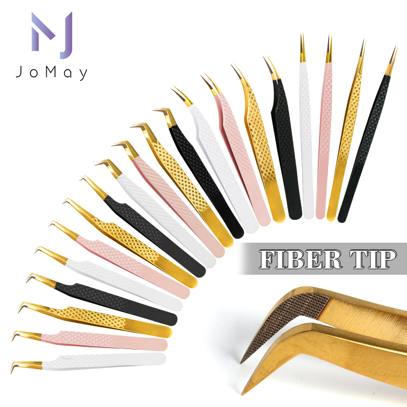 1pc Fiber Tip Tweezers Stainle - Nail Extension Form ulasan dan harga