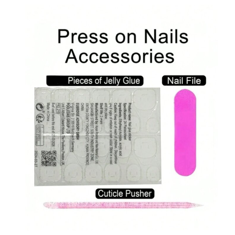 Duck Tip Press On Nails 10Pcs  - Nail Art Zebra ulasan dan harga