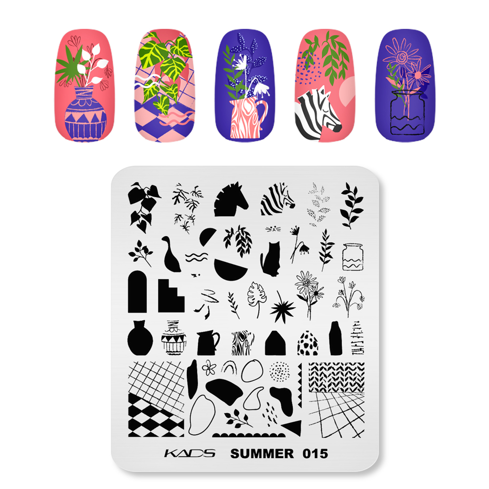 KADS Summer 015 Nail Art Plate - Nail Art Zebra ulasan dan harga