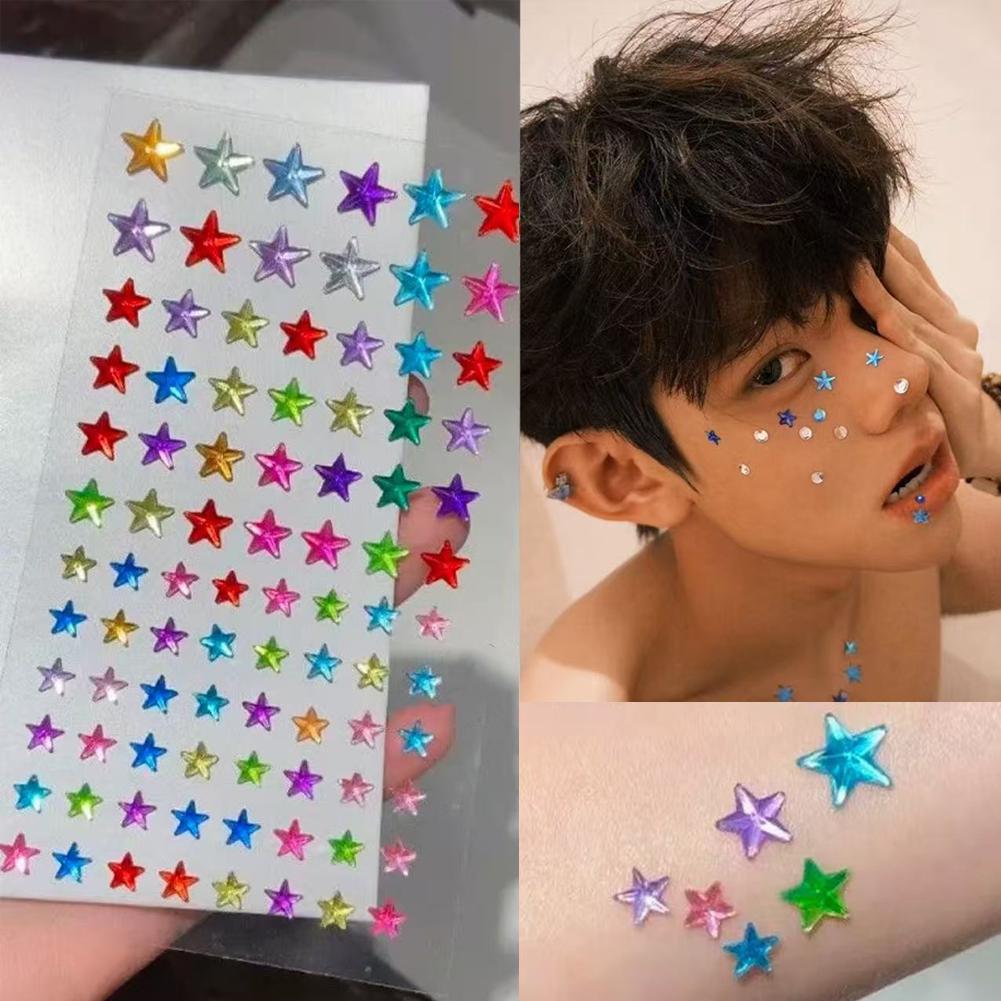 Self-Adhesive Face Rhinestones - Nail Art Design ulasan dan harga