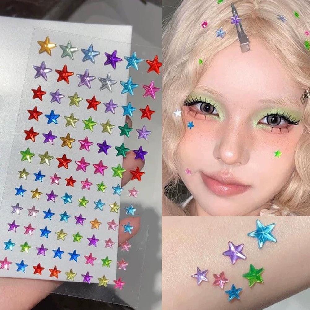 Self-Adhesive Face Rhinestones - Nail Art Design ulasan dan harga