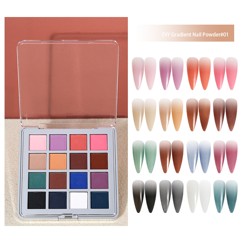 Mocmaki DIY Gradient Nail Powd - Nail Art Ombre Glitter ulasan dan harga