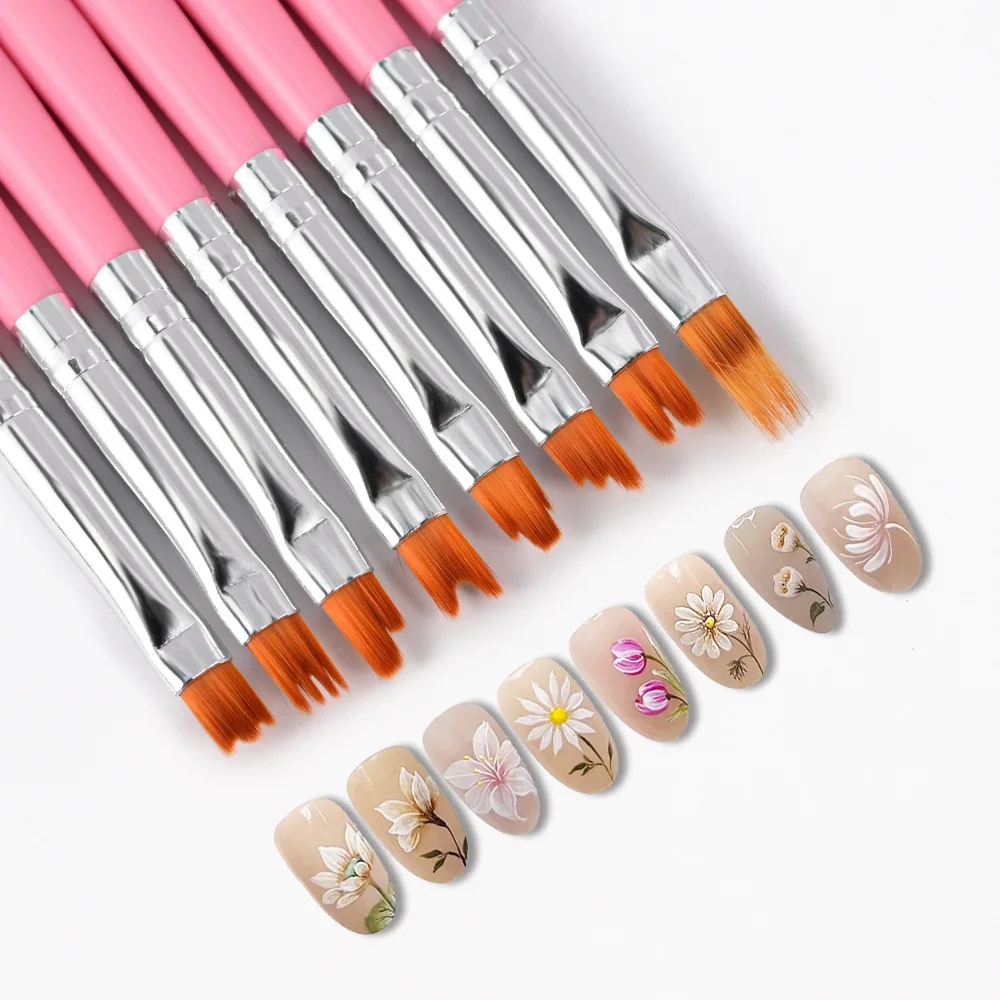 8-Piece Nail Art Brush Set – Z - Nail Art Zig Zag ulasan dan harga