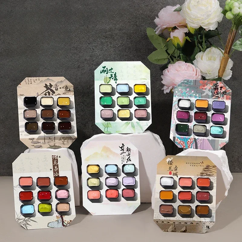 9Colors/Box Pat Ombre Gel Nail - Nail Art Ombre Glitter ulasan dan harga
