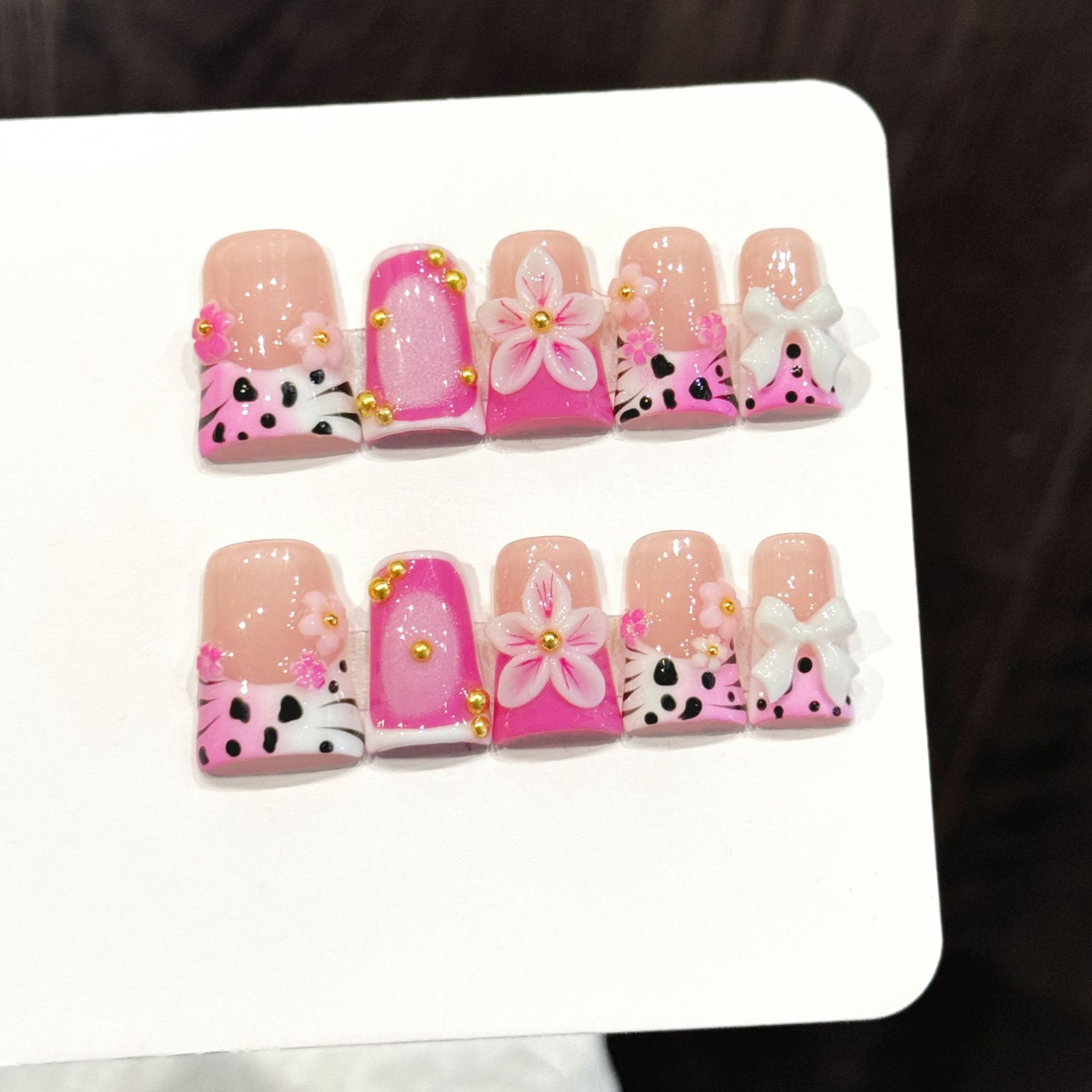 10pcs Ocean Style Fake Nails D - Nail Art Design ulasan dan harga