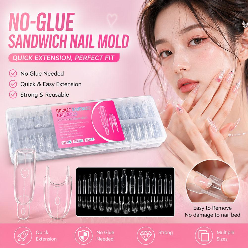 Dual Forms Nail Extension Mold - Nail Extension Form ulasan dan harga