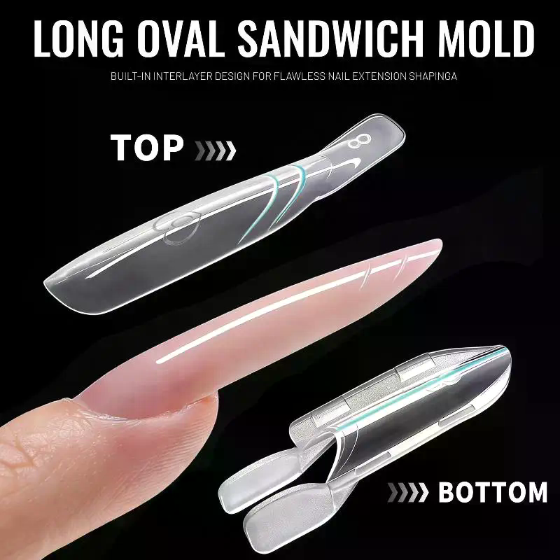 Sandwich Dual Nail Forms 120pc - Nail Extension Form ulasan dan harga
