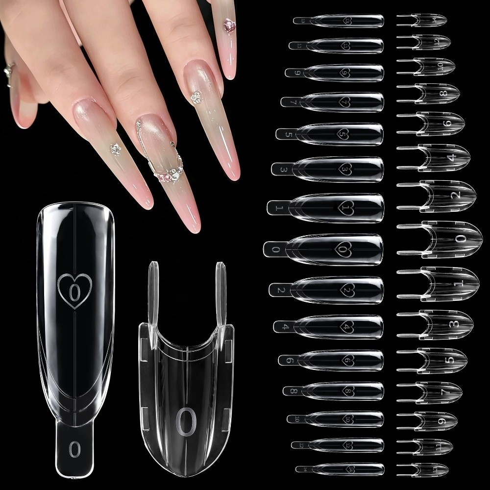 120pcs Rocket Shape Sandwich D - Nail Extension Form ulasan dan harga