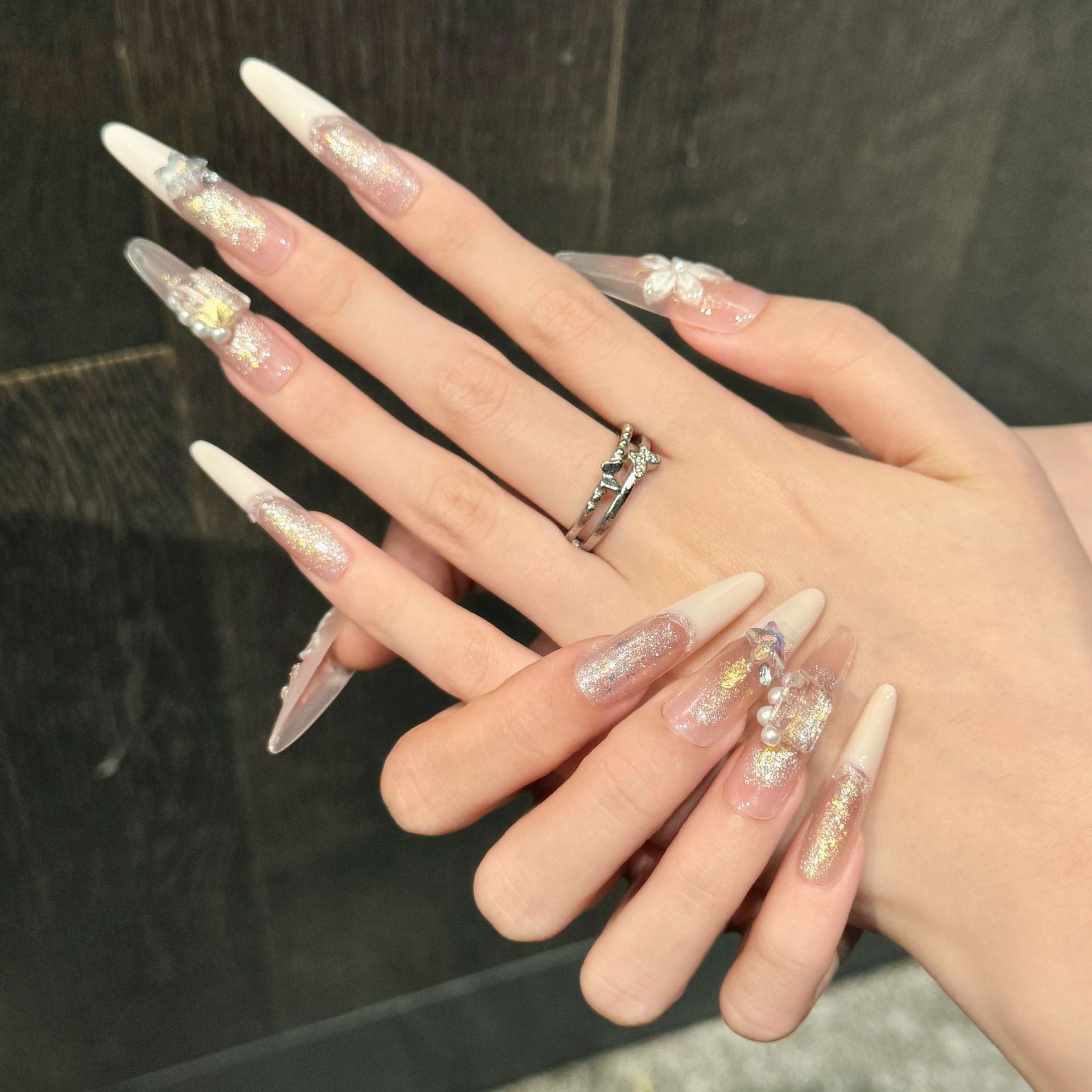 10pcs Pure Hand Pressed Stilet - Nail Art Glitter ulasan dan harga