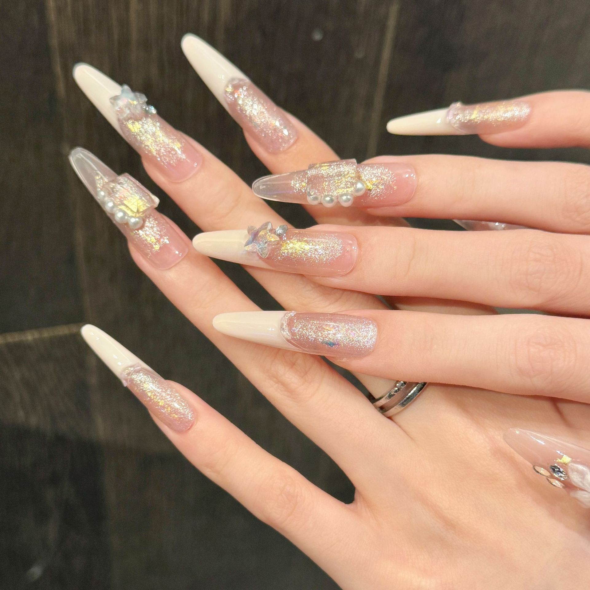 10pcs Pure Hand Pressed Stilet - Nail Art Glitter ulasan dan harga