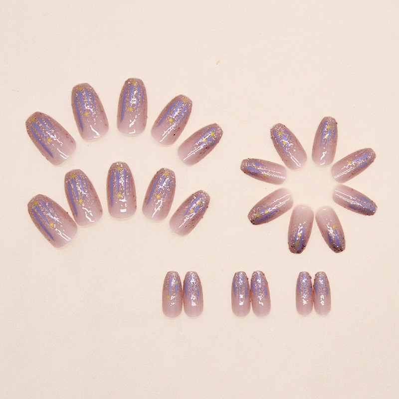 Short fake nails for women gir - Nail Art Glitter ulasan dan harga