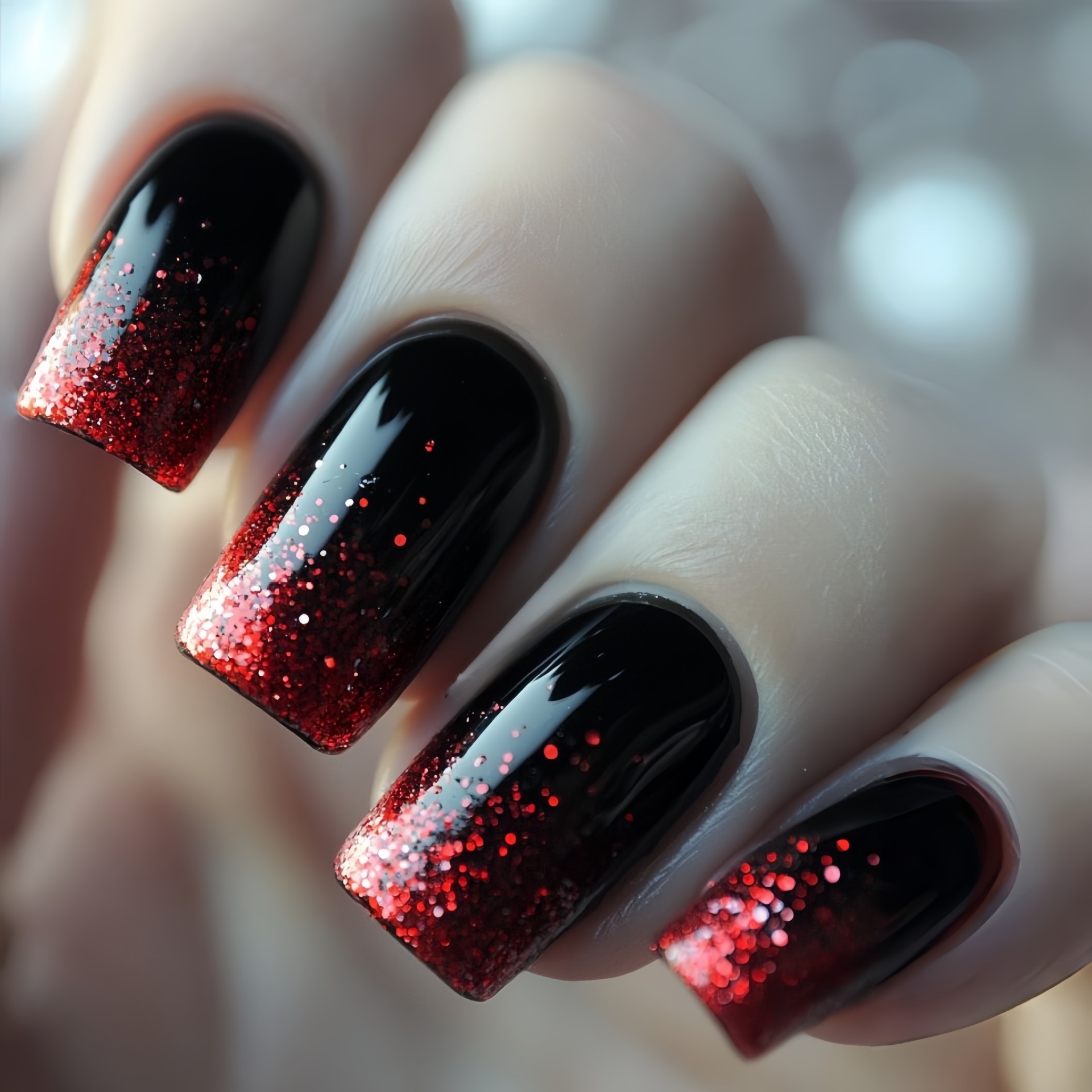 Short Medium fake nails Gradie - Nail Art Design ulasan dan harga