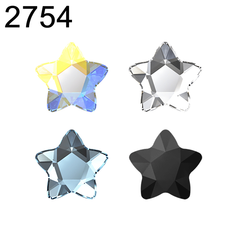 Genuine 2754 Star Flower Flat  - Nail Art Design ulasan dan harga