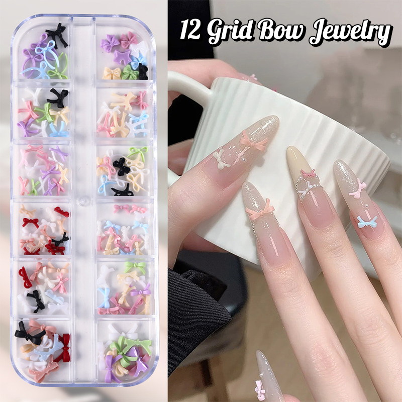 12 Grid Multiple Colors Bowkno - Nail Art Design ulasan dan harga