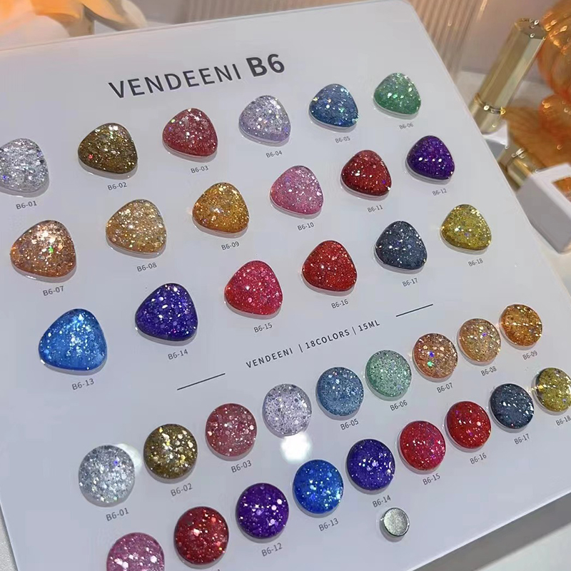 VENDEENI 18 Colors 12 Color Gl - Nail Art Glitter ulasan dan harga