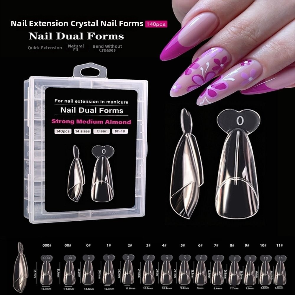 140PCS 14 Sizes French Nail Du - Nail Extension Form ulasan dan harga