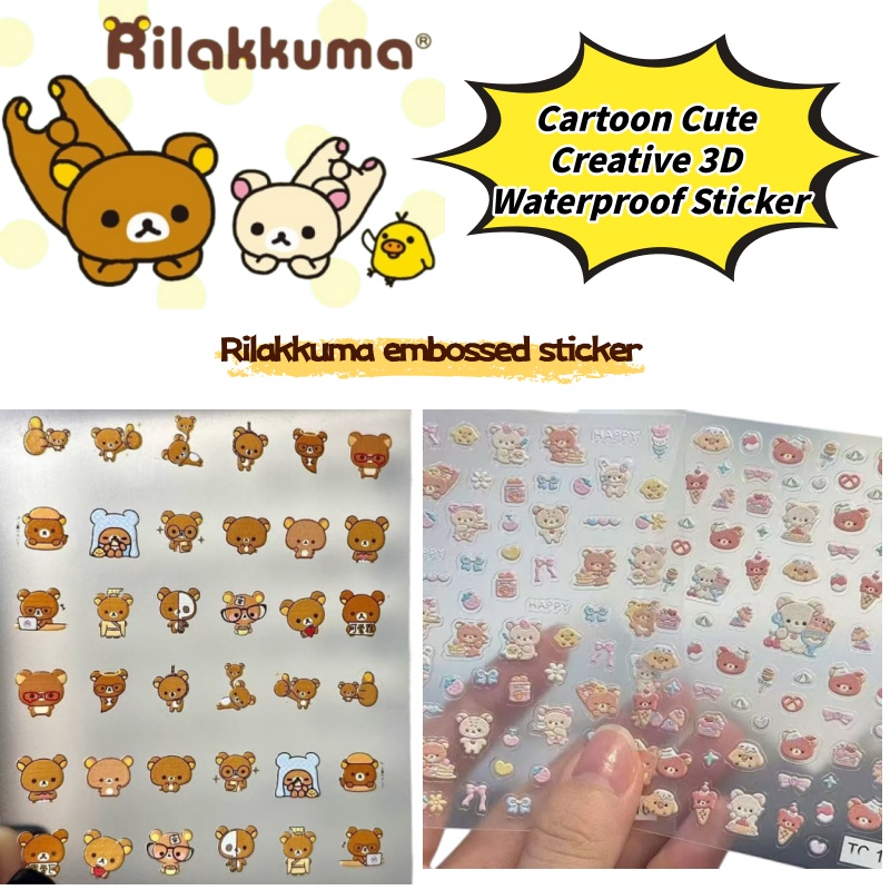 Cartoon Cute Relaxed Bear Nail - Nail Art Design ulasan dan harga