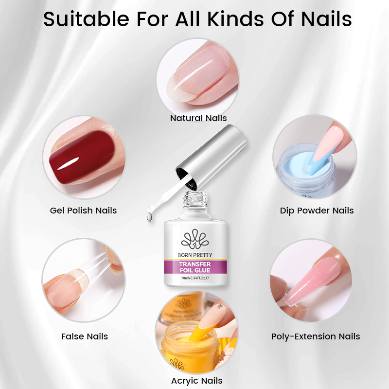 BORN PRETTY Nail Foil Glue Gel - Nail Foil Transfer ulasan dan harga