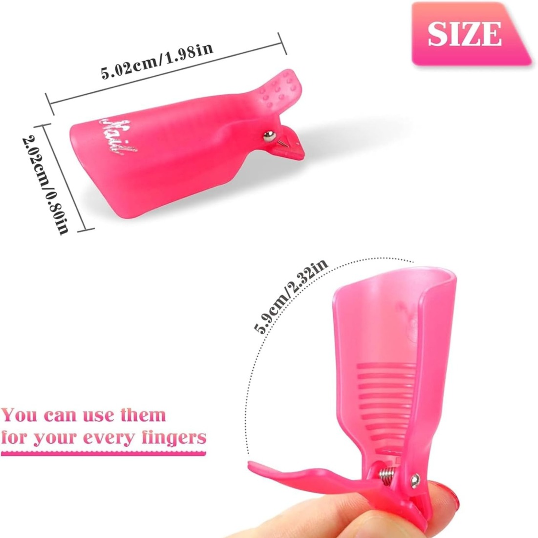 10 Pcs Nail Polish Remover Cli - Nail Art Ideas ulasan dan harga